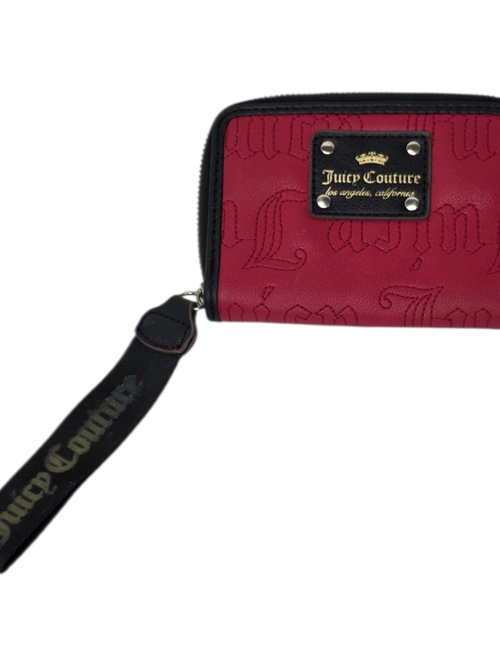 Juicy Couture Red Embossed Wristlet Wallet